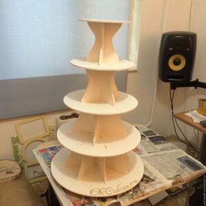 Intra απο ξύλο plywood 3mm-4mm πάχος - Βάση κέικ πολλαπλών επιπέδων 4mm Δίασταση 30x30 cm Intraeaxys-p7ymwj57