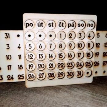 Intra απο ξύλο plywood 3mm-4mm πάχος - Ημερολόγιο Δίασταση 30x30 cm Intraeaxys-qom6m6p1 - Image 3