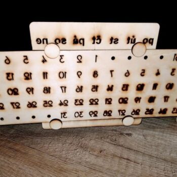 Intra απο ξύλο plywood 3mm-4mm πάχος - Ημερολόγιο Δίασταση 30x30 cm Intraeaxys-qom6m6p1 - Image 4