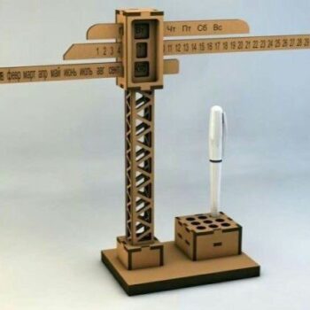 Intra απο ξύλο plywood 3mm-4mm πάχος - Tower Crane Desk Organizer 4mm Δίασταση 30x30 cm Intraeaxys-eoxlz2xo - Image 1