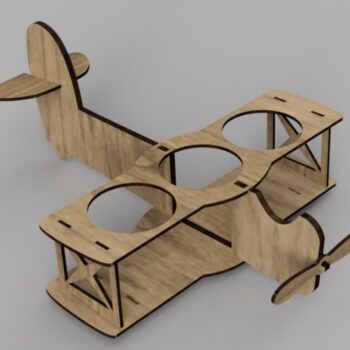 Intra απο ξύλο plywood 3mm-4mm πάχος - Στήριγμα μπύρας αεροπλάνου Δίασταση 30x30 cm Intraeaxys-51rrk5d1 - Image 1