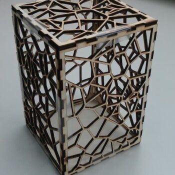 Intra απο ξύλο plywood 3mm-4mm πάχος - Δαντελωτό κουτί Δίασταση 30x30 cm Intraeaxys-r7vdmn67 - Image 3