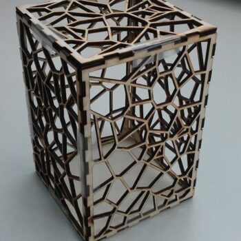 Intra απο ξύλο plywood 3mm-4mm πάχος - Ξύλινο κουτί Voronoi Δίασταση 30x30 cm Intraeaxys-d1lm2kpo - Image 3