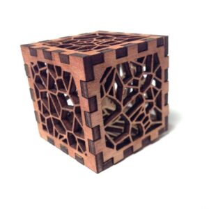 Intra απο ξύλο plywood 3mm-4mm πάχος - Κουτί Voronoi Δίασταση 30x30 cm Intraeaxys-r1z0vplo