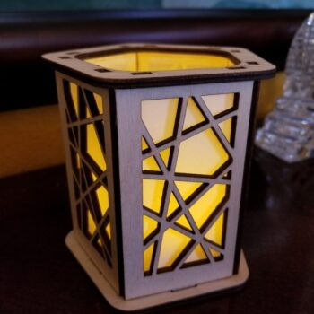 Intra απο ξύλο plywood 3mm-4mm πάχος - Διακοσμητικό Αναθηματικό Φανάρι Δίασταση 30x30 cm Intraeaxys-r1z0vrlo - Image 1