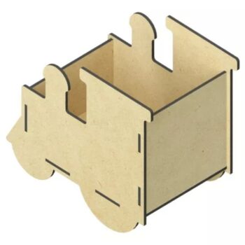 Intra απο ξύλο plywood 3mm-4mm πάχος - Κουτί καραμελών τρένου Δίασταση 30x30 cm Intraeaxys-qomr6qk1 - Image 3