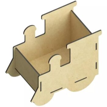 Intra απο ξύλο plywood 3mm-4mm πάχος - Κουτί καραμελών τρένου Δίασταση 30x30 cm Intraeaxys-qomr6qk1 - Image 6