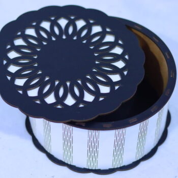 Intra απο ξύλο plywood 3mm-4mm πάχος - Διακοσμητικό Στρογγυλό Κουτί Δώρου 3mm Δίασταση 30x30 cm Intraeaxys-pok3qj87 - Image 9