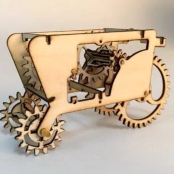 Intra απο ξύλο plywood 3mm-4mm πάχος - Ξύλινο Gear 3D Puzzle Παιχνίδι Αυτοκίνητο Δίασταση 30x30 cm Intraeaxys-078ymnno - Image 1