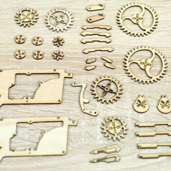 Intra απο ξύλο plywood 3mm-4mm πάχος - Ξύλινο Gear 3D Puzzle Παιχνίδι Αυτοκίνητο Δίασταση 30x30 cm Intraeaxys-078ymnno - Image 3