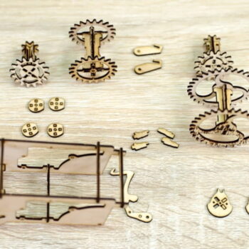 Intra απο ξύλο plywood 3mm-4mm πάχος - Ξύλινο Gear 3D Puzzle Παιχνίδι Αυτοκίνητο Δίασταση 30x30 cm Intraeaxys-078ymnno - Image 4