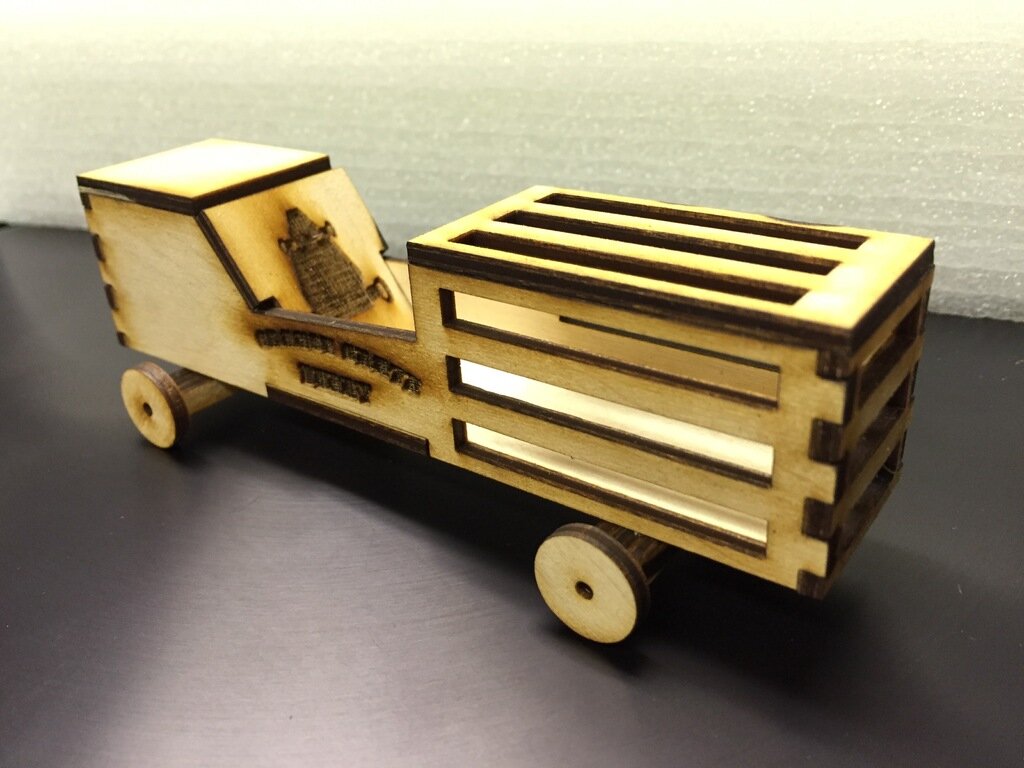 Intra απο ξύλο plywood 3mm-4mm πάχος - Orange Crate Derby Car Δίασταση 30x30 cm Intraeaxys-r1z24jm1