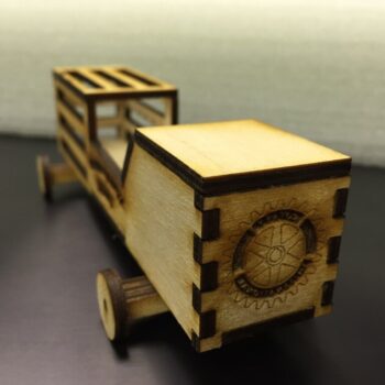 Intra απο ξύλο plywood 3mm-4mm πάχος - Orange Crate Derby Car Δίασταση 30x30 cm Intraeaxys-r1z24jm1 - Image 4