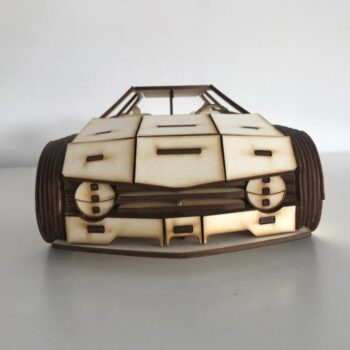 Intra απο ξύλο plywood 3mm-4mm πάχος - Ξύλινο αυτοκίνητο παιχνιδιών Volkswagen Golf Δίασταση 30x30 cm Intraeaxys-91jdzr51 - Image 3