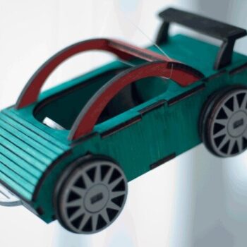 Intra απο ξύλο plywood 3mm-4mm πάχος - Ξύλινο τρισδιάστατο μοντέλο σπορ αυτοκινήτου Δίασταση 30x30 cm Intraeaxys-m1d63yy7 - Image 1