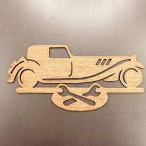 Intra απο ξύλο plywood 3mm-4mm πάχος - Κλασική πινακίδα συνεργείου αυτοκινήτων γκαράζ Δίασταση 30x30 cm Intraeaxys-eoxl44go