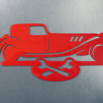 Intra απο ξύλο plywood 3mm-4mm πάχος - Κλασική πινακίδα συνεργείου αυτοκινήτων γκαράζ Δίασταση 30x30 cm Intraeaxys-eoxl44go - Image 3