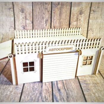 Intra απο ξύλο plywood 3mm-4mm πάχος - Μηχανικό κατάστημα 3D μοντέλο Δίασταση 30x30 cm Intraeaxys-joedy891 - Image 3