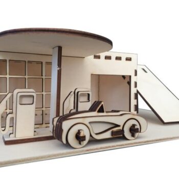 Intra απο ξύλο plywood 3mm-4mm πάχος - Γκαράζ σέρβις Δίασταση 30x30 cm Intraeaxys-078ygnmo - Image 1