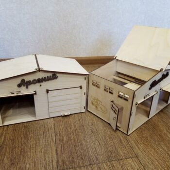 Intra απο ξύλο plywood 3mm-4mm πάχος - Garage For Toy Cars Κόντρα πλακέ 3mm Δίασταση 30x30 cm Intraeaxys-51rrkr31 - Image 1