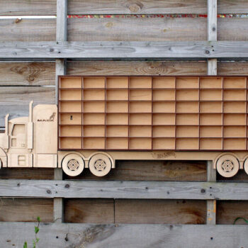 Intra απο ξύλο plywood 3mm-4mm πάχος - Φορτηγό αποθήκευσης αυτοκινήτου Hot Wheels Δίασταση 30x30 cm Intraeaxys-r7vmyd67 - Image 1