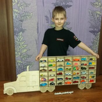 Intra απο ξύλο plywood 3mm-4mm πάχος - Φορτηγό αποθήκευσης αυτοκινήτου Hot Wheels Δίασταση 30x30 cm Intraeaxys-r7vmyd67 - Image 4