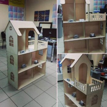 Intra απο ξύλο plywood 3mm-4mm πάχος - Κιτ Ξύλινου Κουκλόσπιτου Δίασταση 30x30 cm Intraeaxys-eoxld9vo - Image 1