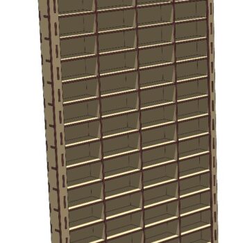 Intra απο ξύλο plywood 3mm-4mm πάχος - Ράφι Οθόνης Παιχνιδιού Αυτοκινήτου Δίασταση 30x30 cm Intraeaxys-voq25qjo - Image 1