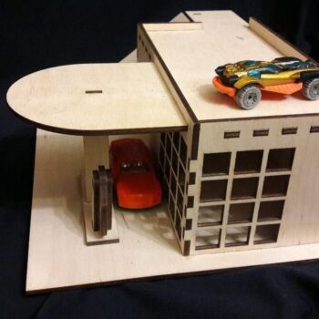 Intra απο ξύλο plywood 3mm-4mm πάχος - Πρατήριο βενζίνης Toy Car Parking 4mm Δίασταση 30x30 cm Intraeaxys-qommn4po - Image 4