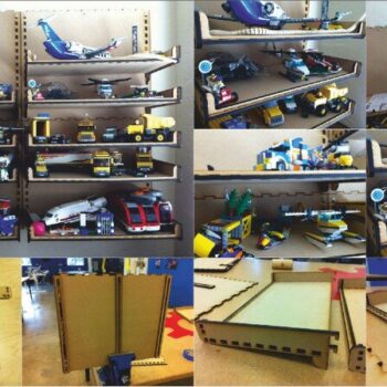 Intra απο ξύλο plywood 3mm-4mm πάχος - Ράφι για παιχνίδια Δίασταση 30x30 cm Intraeaxys-r7vmq8l7 - Image 1