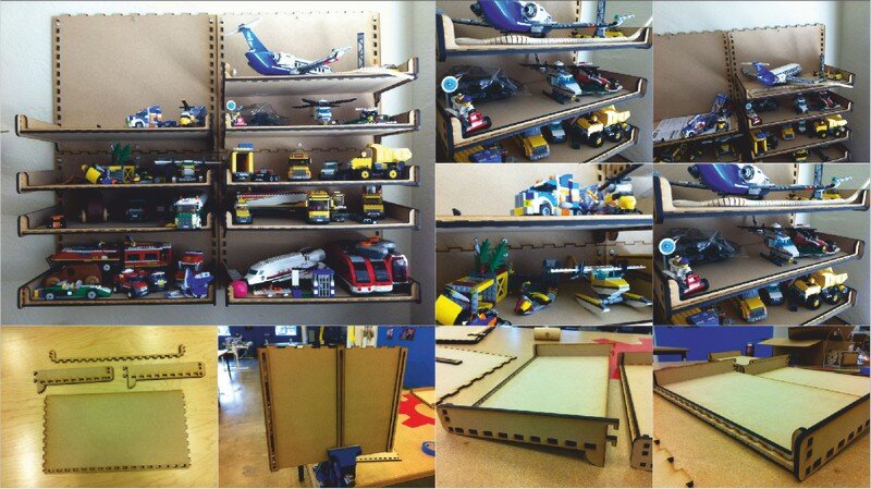 Intra απο ξύλο plywood 3mm-4mm πάχος - Ράφι παιχνιδιών Δίασταση 30x30 cm Intraeaxys-d1lv60po