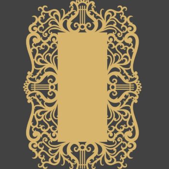 Intra απο ξύλο plywood 3mm-4mm πάχος - Πρότυπο διακοσμητικής κάρτας διακοπών Δίασταση 30x30 cm Intraeaxys-qommkwpo - Image 1