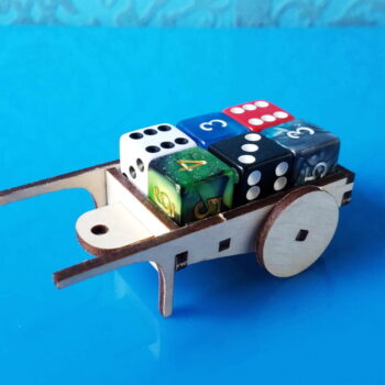 Intra απο ξύλο plywood 3mm-4mm πάχος - Dice Cart 3D Puzzle Δίασταση 30x30 cm Intraeaxys-67wl20m1 - Image 3
