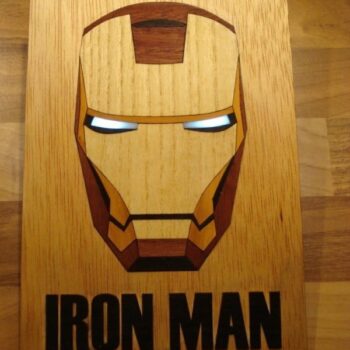 Intra απο ξύλο plywood 3mm-4mm πάχος - Ξύλο καπλαμά Iron Man Δίασταση 30x30 cm Intraeaxys-zo98ype1 - Image 4