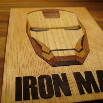 Intra απο ξύλο plywood 3mm-4mm πάχος - Ξύλο καπλαμά Iron Man Δίασταση 30x30 cm Intraeaxys-zo98ype1 - Image 5