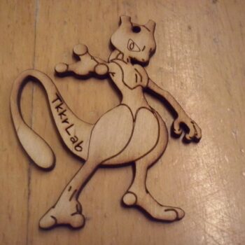 Intra απο ξύλο plywood 3mm-4mm πάχος - Pokemon Mewtwo Δίασταση 30x30 cm Intraeaxys-eo2yq231 - Image 1