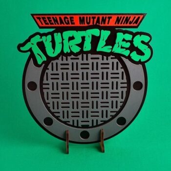 Intra απο ξύλο plywood 3mm-4mm πάχος - Teenage Mutant Ninja Turtles TMNT Decor Δίασταση 30x30 cm Intraeaxys-qom65251 - Image 1