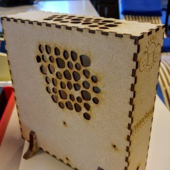 Intra απο ξύλο plywood 3mm-4mm πάχος - Απλό κουτί ITX Δίασταση 30x30 cm Intraeaxys-voqd2xd1 - Image 3