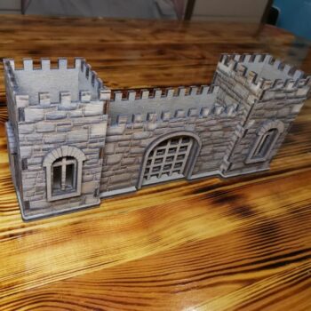 Intra απο ξύλο plywood 3mm-4mm πάχος - Μεσαιωνικό φρούριο τρισδιάστατο μοντέλο Απλή γκραβούρα Δίασταση 30x30 cm Intraeaxys-51rrg9d1 - Image 1