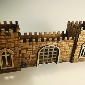 Intra απο ξύλο plywood 3mm-4mm πάχος - Φρούριο 3D Μοντέλο Σύνθετη Χαρακτική Δίασταση 30x30 cm Intraeaxys-eo2025l7 - Image 1