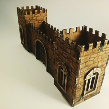 Intra απο ξύλο plywood 3mm-4mm πάχος - Φρούριο 3D Μοντέλο Σύνθετη Χαρακτική Δίασταση 30x30 cm Intraeaxys-eo2025l7 - Image 3