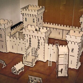Intra απο ξύλο plywood 3mm-4mm πάχος - Παιδικά παιχνίδια Castle Under Attack Δίασταση 30x30 cm Intraeaxys-eo4qwk87 - Image 1