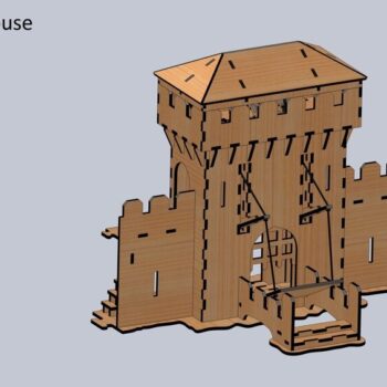 Intra απο ξύλο plywood 3mm-4mm πάχος - Παιδικά παιχνίδια Castle Under Attack Δίασταση 30x30 cm Intraeaxys-eo4qwk87 - Image 7