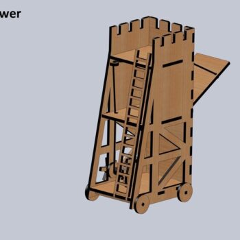 Intra απο ξύλο plywood 3mm-4mm πάχος - Παιδικά παιχνίδια Castle Under Attack Δίασταση 30x30 cm Intraeaxys-eo4qwk87 - Image 8