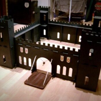 Intra απο ξύλο plywood 3mm-4mm πάχος - Toy Castle 3D μοντέλο Δίασταση 30x30 cm Intraeaxys-075yx80o - Image 1