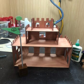 Intra απο ξύλο plywood 3mm-4mm πάχος - Super Mario Wooden Princess Castle Δίασταση 30x30 cm Intraeaxys-qommy4po - Image 4