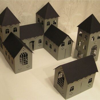 Intra απο ξύλο plywood 3mm-4mm πάχος - 3D Μικρό Κάστρο Δίασταση 30x30 cm Intraeaxys-67wl3481 - Image 1