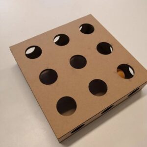 Intra απο ξύλο plywood 3mm-4mm πάχος - Κουτί παιχνιδιών παζλ γάτα Δίασταση 30x30 cm Intraeaxys-eo0q2d51