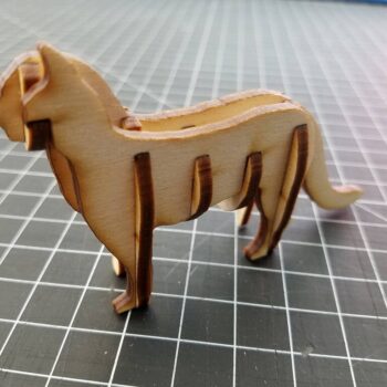 Intra απο ξύλο plywood 3mm-4mm πάχος - Αρχείο PDF 3D παζλ Wooden Cat Δίασταση 30x30 cm Intraeaxys-eo0qz901 - Image 1
