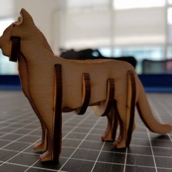 Intra απο ξύλο plywood 3mm-4mm πάχος - Γάτα 3D παζλ Δίασταση 30x30 cm Intraeaxys-51rrklv1 - Image 1